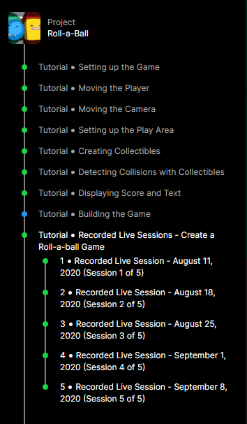 Roll-a-ball Tutorials